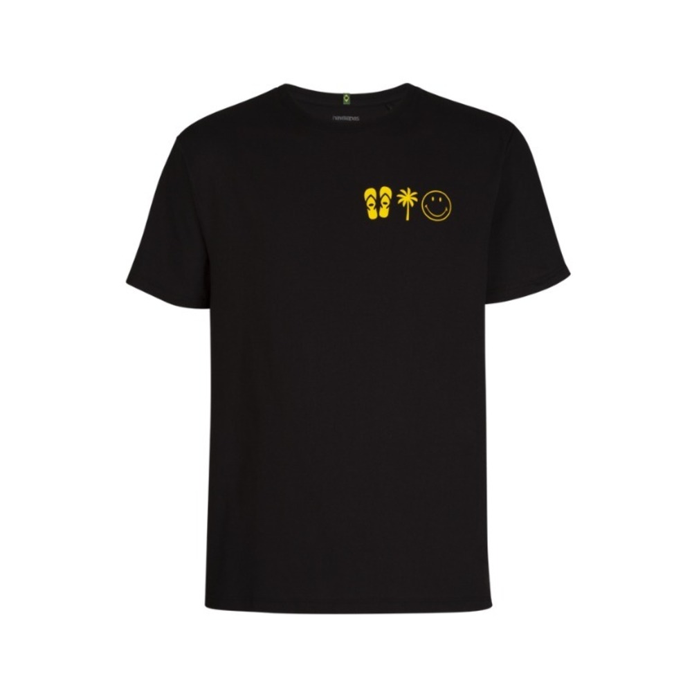 Havaianas x Smiley Men's‎ Black Logo T-Shirt Small